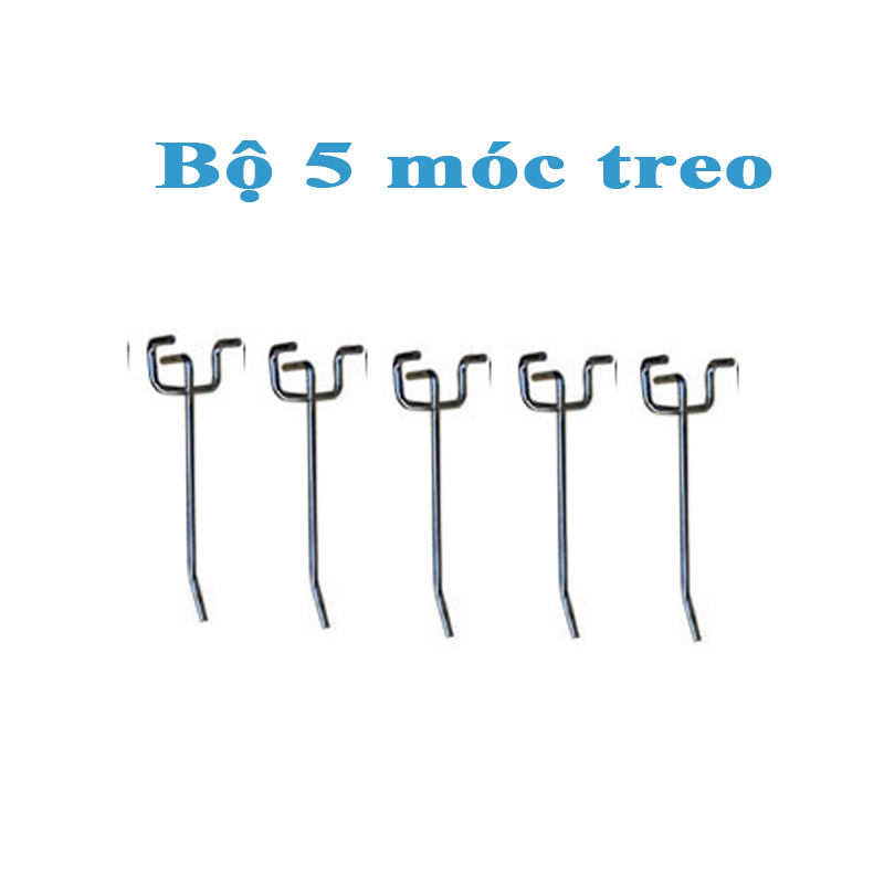 Set of 5 mesh wall tool hangers