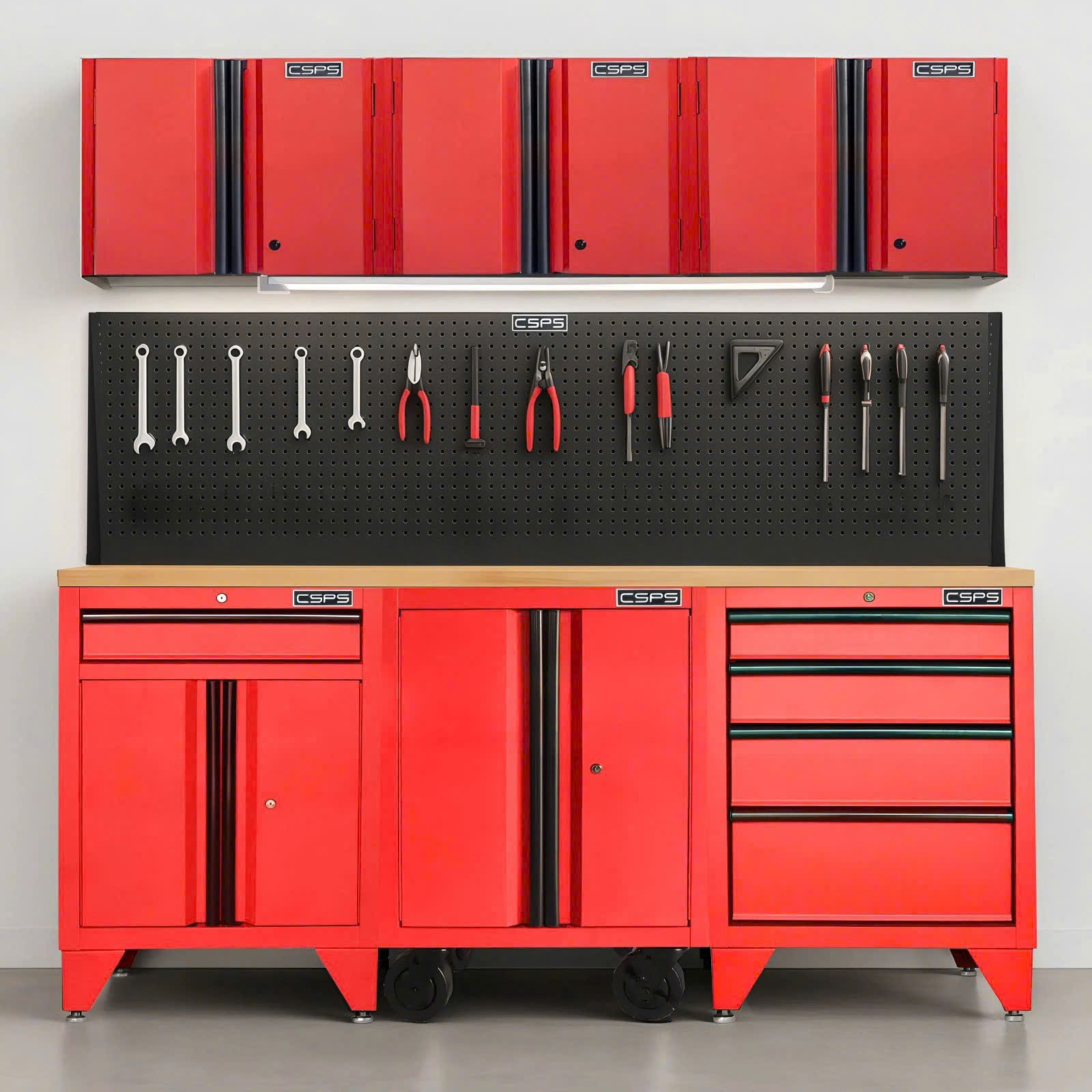 COMBO CSPS GIẢI PHÁP GARAGE CHUYÊN NGHIỆP MÀU ĐỎ