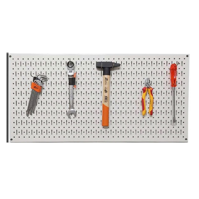 Multi-function white wall mounted Pegboard panel FABINA