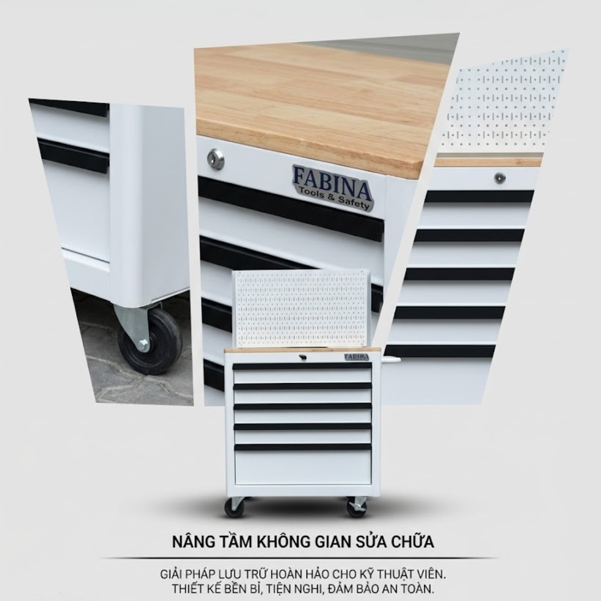 Tủ đồ nghề sửa chữa: Hướng dẫn chọn mua, sử dụng và tối ưu không gian làm việc cho xưởng & garage