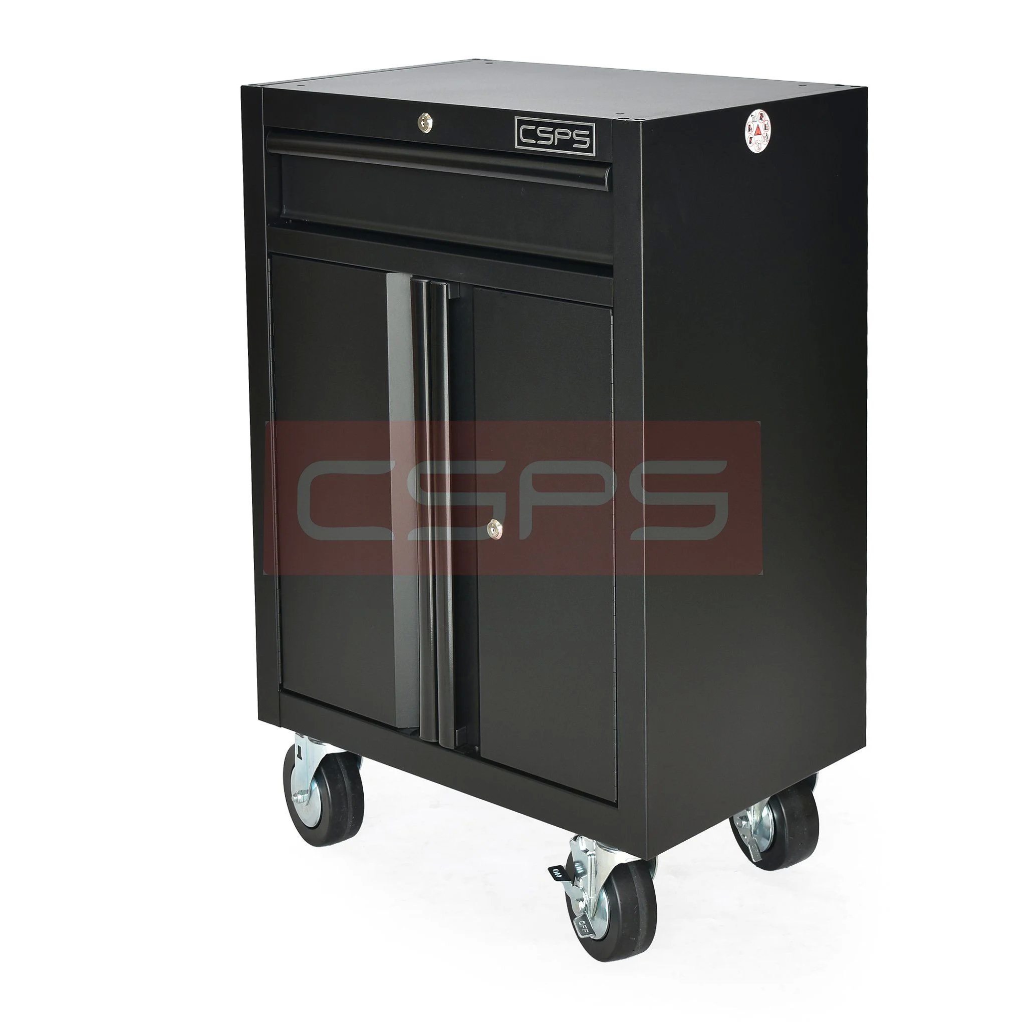 CSPS tool cabinet 155cm - 10 black drawers