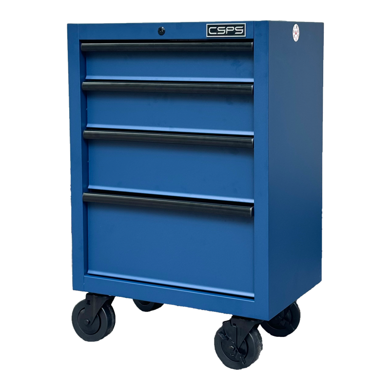 CSPS Blue tool cabinet 61cm with casters - 04 drawers