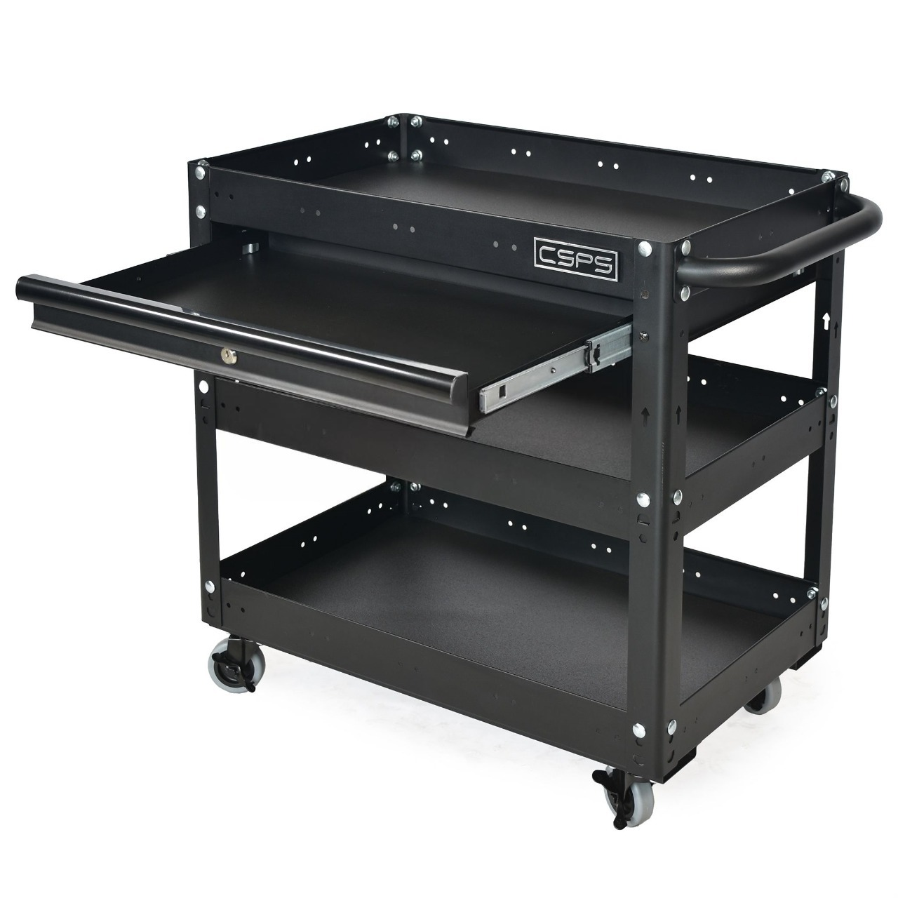 Xe đẩy CSPS 3 ngăn 01 hộc kéo - 71cm